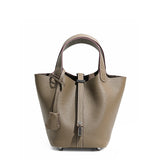 Head layer cowhide bucket bag women's leather high-end handbag