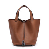 Head layer cowhide bucket bag women's leather high-end handbag