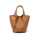 Head layer cowhide bucket bag women's leather high-end handbag