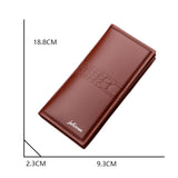 Multifunctional Wallet Men's Long Zipper Trend Fashion Personality Large Capacity Button Youth Hand Embossed Wallet