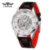 New Arrival T-Winner Men Mechanical Watch Silicone Strap Watch for Mens Custom Logo Wrist Watch