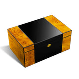 Cigar Humidor Box Cedar Wood Cigar Humidor Piano Paint Display Box Humidor With Lock Key Cigar Humidifier Hygrometer with Logo