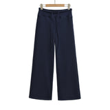 Plush loose straight leg wide leg pants