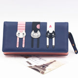 Envelope Women Wallet Cat Cartoon Wallet Long Creative Female Card Holder PU Wallet Coin Purses Girls