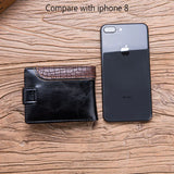 Baellerry Vintage Leather Hasp Small Wallet Coin Pocket Purse Card Holder Men Wallets Money Cartera Hombre Bag Male Clutch