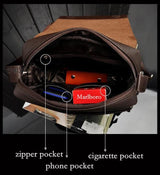 Bolsos de mensajero para hombre, gran promoción, bolsos de hombro de piel de canguro, bolsos de mano para hombre, maletín informal de marca.