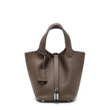 Head layer cowhide bucket bag women's leather high-end handbag