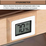 Electric Cigar Humidor Cabinet 70 Count with Digital Hygrometer Temp and Humidity Control Spanish Cedar Wood Cigar Storage Box