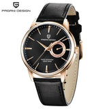 PAGANI DESIGN Quartz Watch VH65 Men's Automatic watches Casual Fashion Leather Watch for men reloj hombre PD-1654