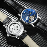 New CHENXI Mechanical Watches Top Brand Luxury Leather Strap Fashion Business Watch for Men Skeleton Automatic Watch Luminous
