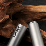 Tube à cigares en titane Humidor de voyage portable, construction robuste, transport facile en poche, humidor de voyage pour un usage quotidien