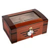 Hot Selling Large Capacity Humidor with Hygrometer and Humidifier, Holds Approx.100 Cigars Double Compartment Cedar Humidor Gift