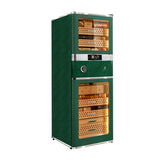 Humidor eléctrico de lujo premium Raching RR980 de tamaño grande con control de precisión, capacidad para 3000-4000 puros