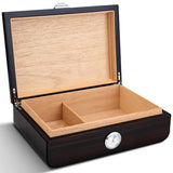 Hot Sale Cedar Wood Cigars Travel Cigar Cabinet Humidor Piano Lacquer Storage Case Humidifier Handmade Moisture-Proof