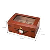 Hot Selling Large Capacity Humidor with Hygrometer and Humidifier, Holds Approx.100 Cigars Double Compartment Cedar Humidor Gift