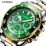 SINOBI Brand S9863 Mens Quartz Watches Temperament Wrist Watch Fashion Trend Waterproof Men Luxury Watch
