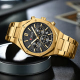 2025 New CURREN Watch for Men 8440 Stainless Steel Chronograph Male Wrist Watches Waterproof Luminous Quartz Man Wristwatches