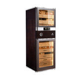 Raching RR980 Brown Biggest Capacity Electronic Cigar Humidor With Cigar Resistance Detection Function