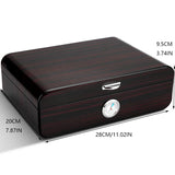 Hot Sale Cedar Wood Cigars Travel Cigar Cabinet Humidor Piano Lacquer Storage Case Humidifier Handmade Moisture-Proof