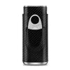 CIGARLOONG Tubo de Piel de Alta Calidad para Cigarros, Estuche Humidor para 3 Cigarros, Caja de Puros de Viaje Portátil de Lujo Duradera con Cortador