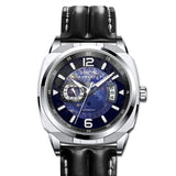For lobinni Top Brand Men's Sports Watch Square Luminous Pointer Automatic Mechanical Charm Miyota Movement Water Resistant