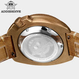 ADDIESDIVE AD2104 CUSN8 Bronze Case Men Watches Abalone Shell C3 Super Luminous 200m NH35 Automatic Watch Relogios Masculino