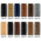 CIGARLOONG Tubo de Piel de Alta Calidad para Cigarros, Estuche Humidor para 3 Cigarros, Caja de Puros de Viaje Portátil de Lujo Duradera con Cortador
