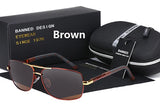 2019 high quality anti glare HD Polarized Men's new Sunglasses Brand gafas oculos de sol metal classic sun glasses