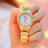 Relojes de diamantes de cristal para mujer