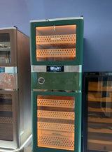 Humidor eléctrico de lujo premium Raching RR980 de tamaño grande con control de precisión, capacidad para 3000-4000 puros
