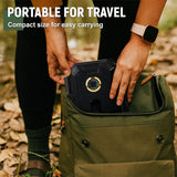 Portable Travel Cigar Case Humidor Box with Hygrometer Humidifier Airtight Design Holds 10 Cigars for Outdoor Use