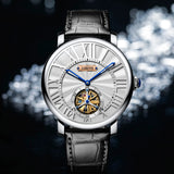 For LOBINNI Custom Luxury Men's Mechanical Watch Waterproof Automatic with Stainless Steel and Leather Band Business Style