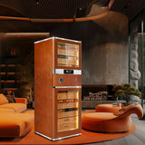 Raching RR980 Brown Biggest Capacity Electronic Cigar Humidor With Cigar Resistance Detection Function