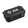 Portable Travel Cigar Case Humidor Box with Hygrometer Humidifier Airtight Design Holds 10 Cigars for Outdoor Use
