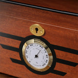 Hot Selling Large Capacity Humidor with Hygrometer and Humidifier, Holds Approx.100 Cigars Double Compartment Cedar Humidor Gift