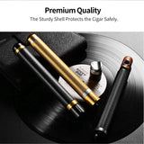 3 in 1 CIGARLOONG Cigar Tube With Punch Drill Holder Aluminum Portable Humidor Mini Case Wit Gift Box