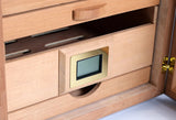 Electronic Cigar Humidor Have Good Shelves Made by Pure Cedar Wood and Keep Constant Humidity Control for Cigar Box Cases