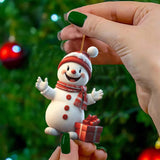 New Kawaii Cartoon Characters Christmas Tree Decoration Hanging Santa Claus Home Car Decorations Hanging Ornaments Wholesale