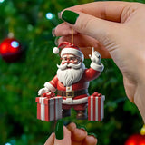 New Kawaii Cartoon Characters Christmas Tree Decoration Hanging Santa Claus Home Car Decorations Hanging Ornaments Wholesale