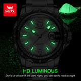 OPK 6026 Steel belt, casual and minimalist with date, men's quartz watch