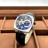 High-Looking and Elegant Men's Retro Mechanical Watch - Hollow Dial, Alloy Case, Leather Strap - Business Casual Wear, Gift for His Best, No Batteries Required