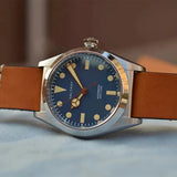 Reloj Baltany Retro Bubbleback S4029 de lujo con manecillas Benz, piel, zafiro, movimiento OVETTO NH38, esfera tropical, automático para hombre