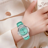 New Fashion BANGWEI Elegant Luxury Quartz Woman Watch Simple Dial Diamond Retro Leather Date Waterproof Luminous Women's Watches