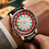 Relojes mecánicos Pro para hombre PINDU Reloj NH35A Movimiento Cristal de zafiro Resistente al agua Diseño de botones Reloj de pulsera Ruleta rusa