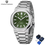 PAGANI DESIGN Modern Retro Men Mechanical Watch Famous Precious Stainless Steel Sapphire Glass Mirror Luminous 100m Diving Watch