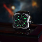 Pagani Design Top New 38mm Square Flywheel Luminous Hollow Dial 50m Waterproof Men's Mechanical Automatic Watch