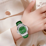 New Fashion BANGWEI Elegant Luxury Quartz Woman Watch Simple Dial Diamond Retro Leather Date Waterproof Luminous Women's Watches