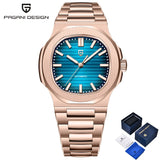 PAGANI DESIGN Modern Retro Men Mechanical Watch Famous Precious Stainless Steel Sapphire Glass Mirror Luminous 100m Diving Watch