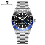 PAGANI DESIGN Premium Business Men's Mechanical Watch Luxury Formal Style Stainless Steel Sapphire Glass Calendar Luminous Clock