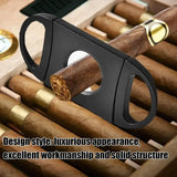 Metal Cigars Cutter Metal Classic GuillotineScissors Stainless Steel Double Blade Cigars Clippers Portable CutterGuillotine